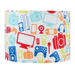 Small Gaming Design Drum Lamp Shade