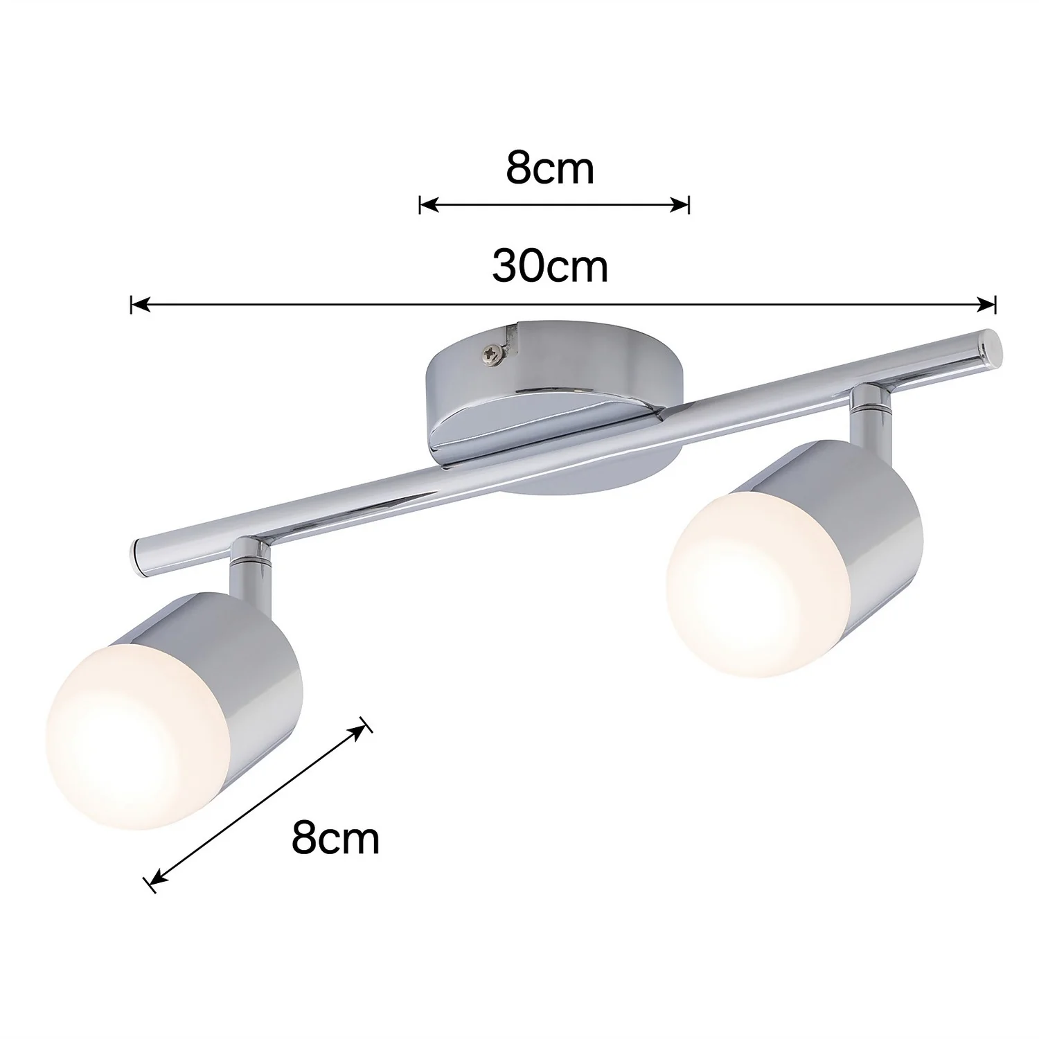 Pallas 2 Bar 4W LED Spotlight - Chrome - Image 4