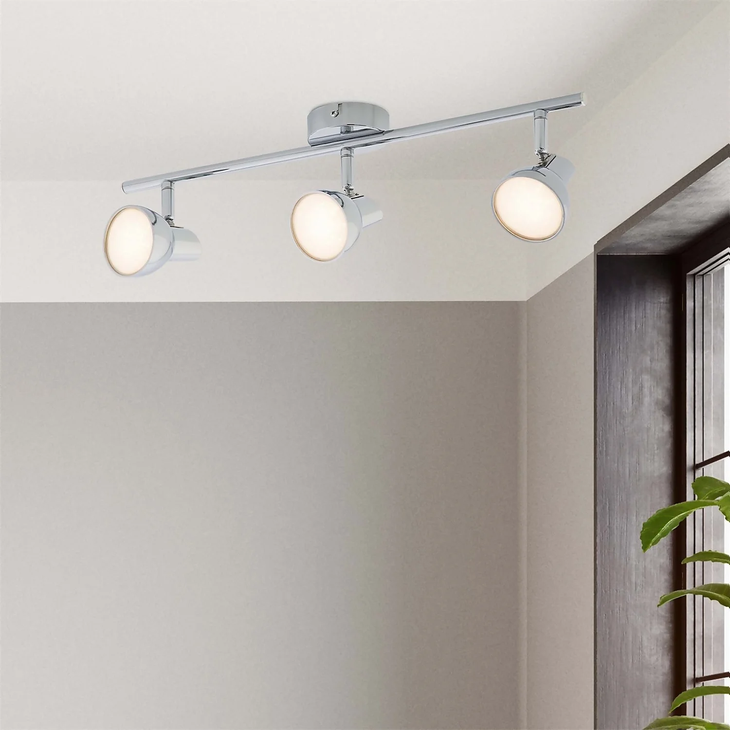 Apollo 3 Lamp LED Spotlight Bar - Chrome - Image 2