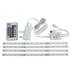 Colour Changing LED Flex Strip Light 4 Pack