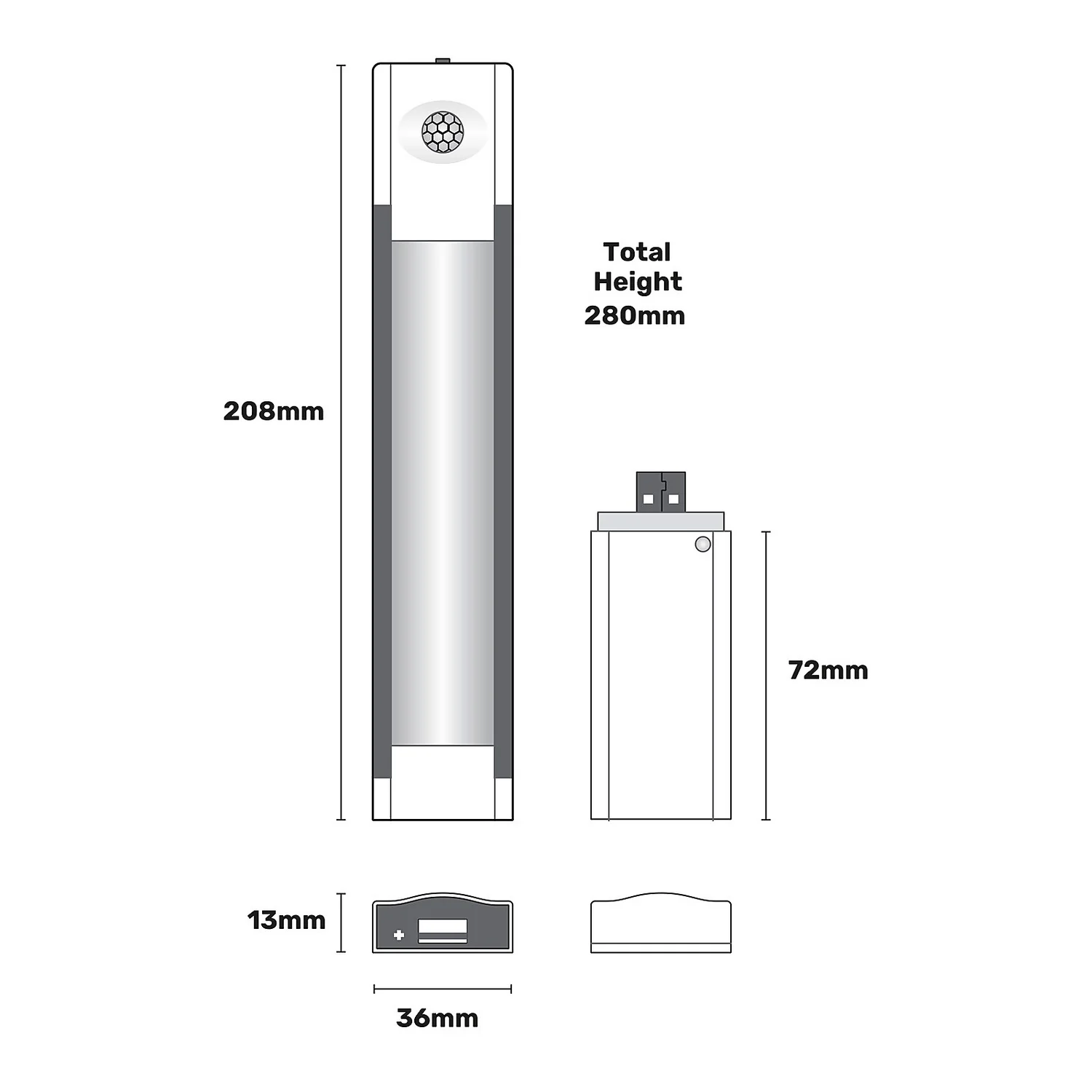 Arlec Lithium PIR LED Light Bar 28cm - Image 10