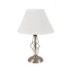 Darcie Satin Nickel Table Lamp