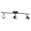 Phoenix 3 Lamp Spotlight Bar - Black Chrome