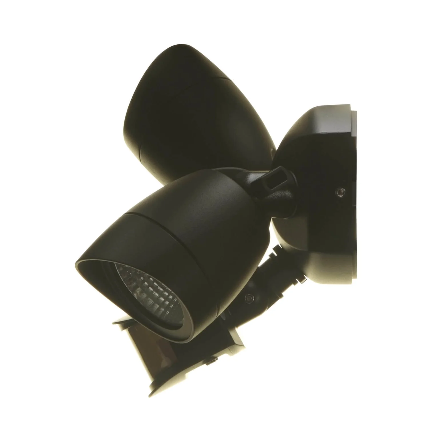 Lutec Shrimp Twin Head LED PIR Outdoor Wall Light - Black - Image 6