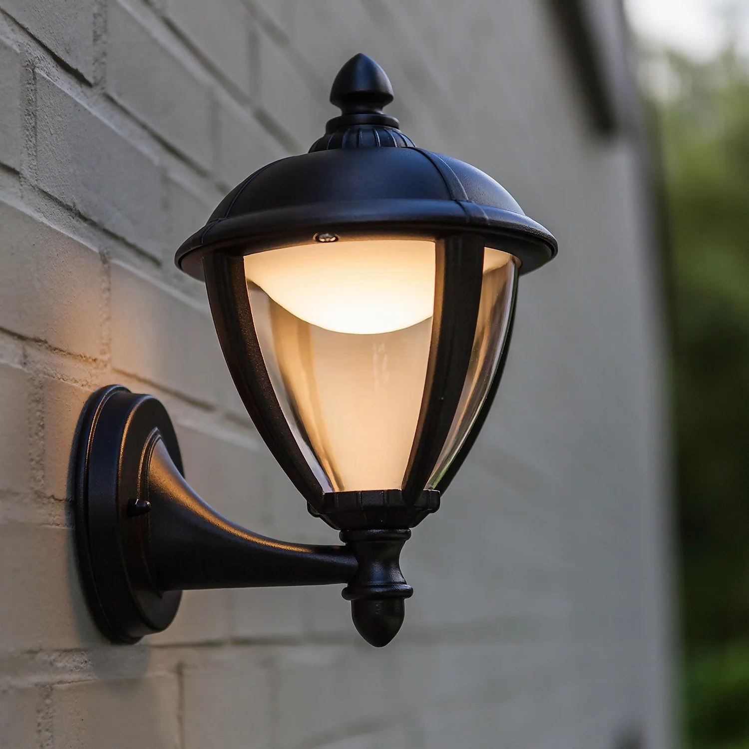 Lutec Unite LED Outdoor Wall Lantern - Black