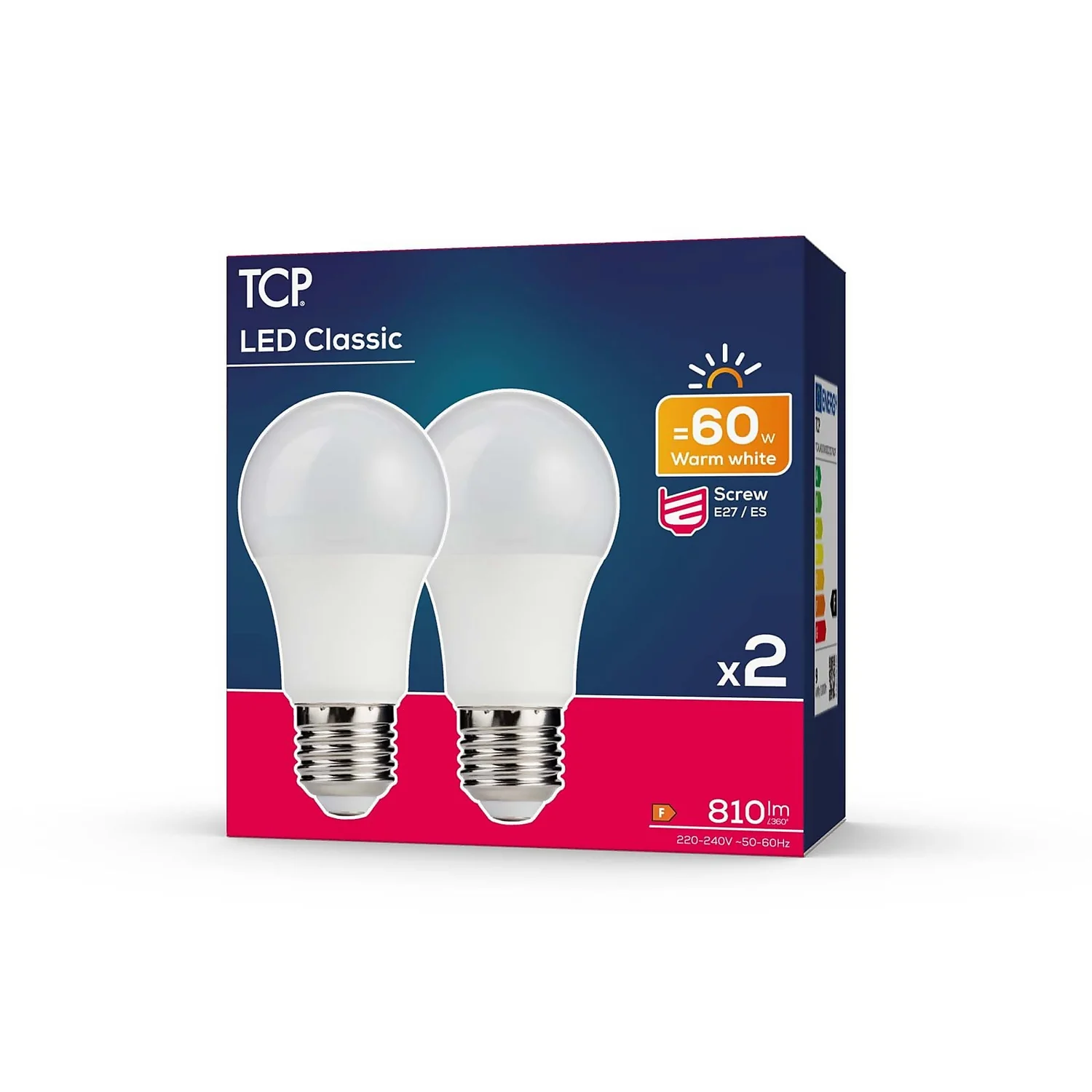 TCP LED Classic 60W ES Warm - 2 Pack - Image 2