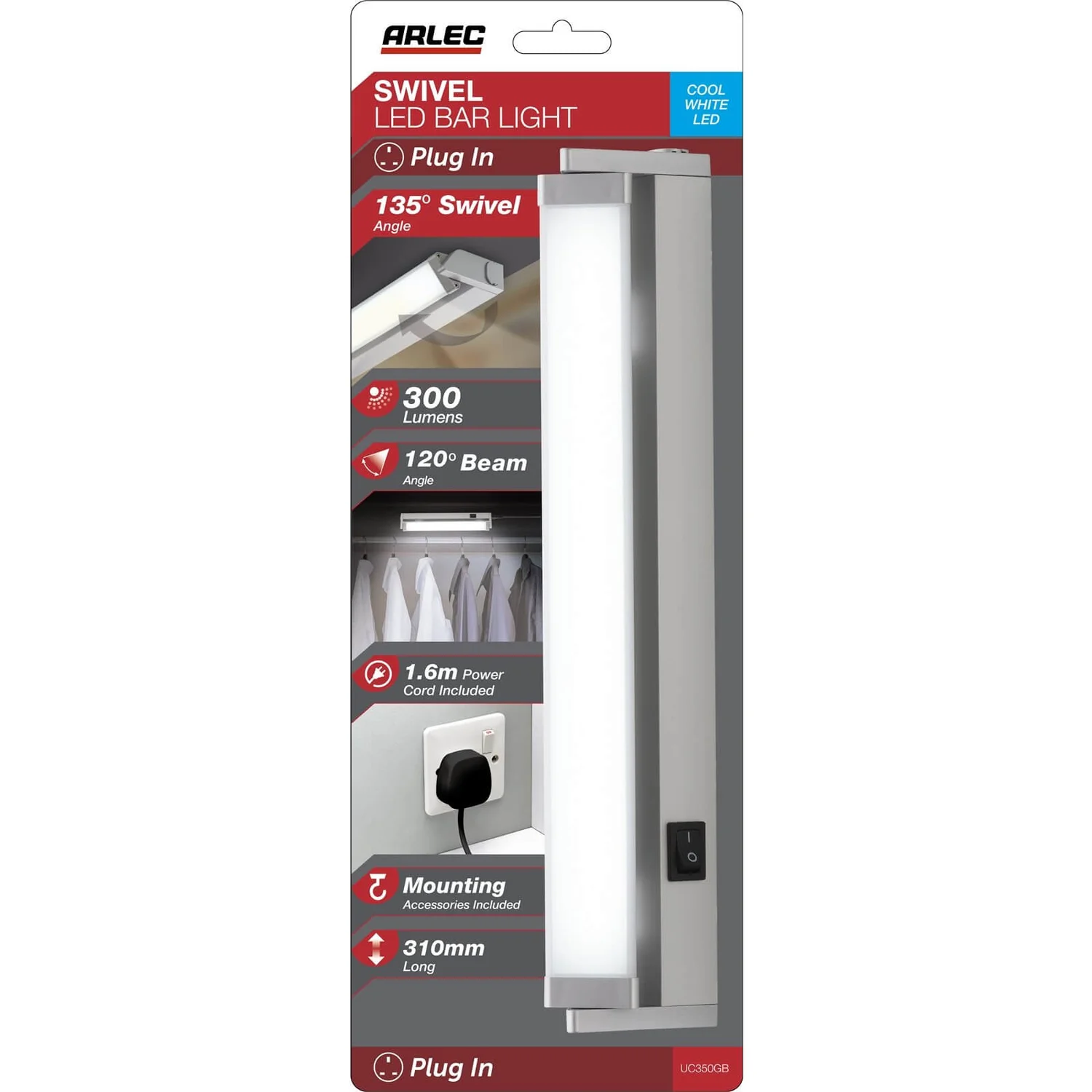 Arlec 6W LED Swivel Head Cabinet Light - Image 10