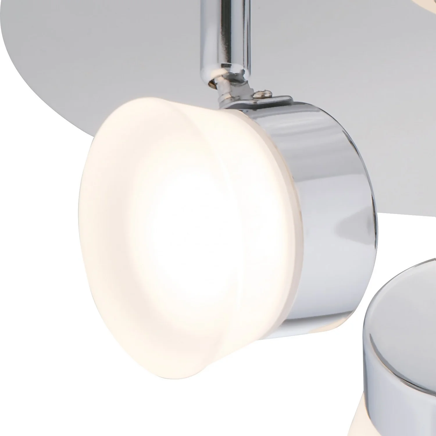 Paisley LED Bathroom Round Plate Spotlight - 3 X 4.5W - Image 7