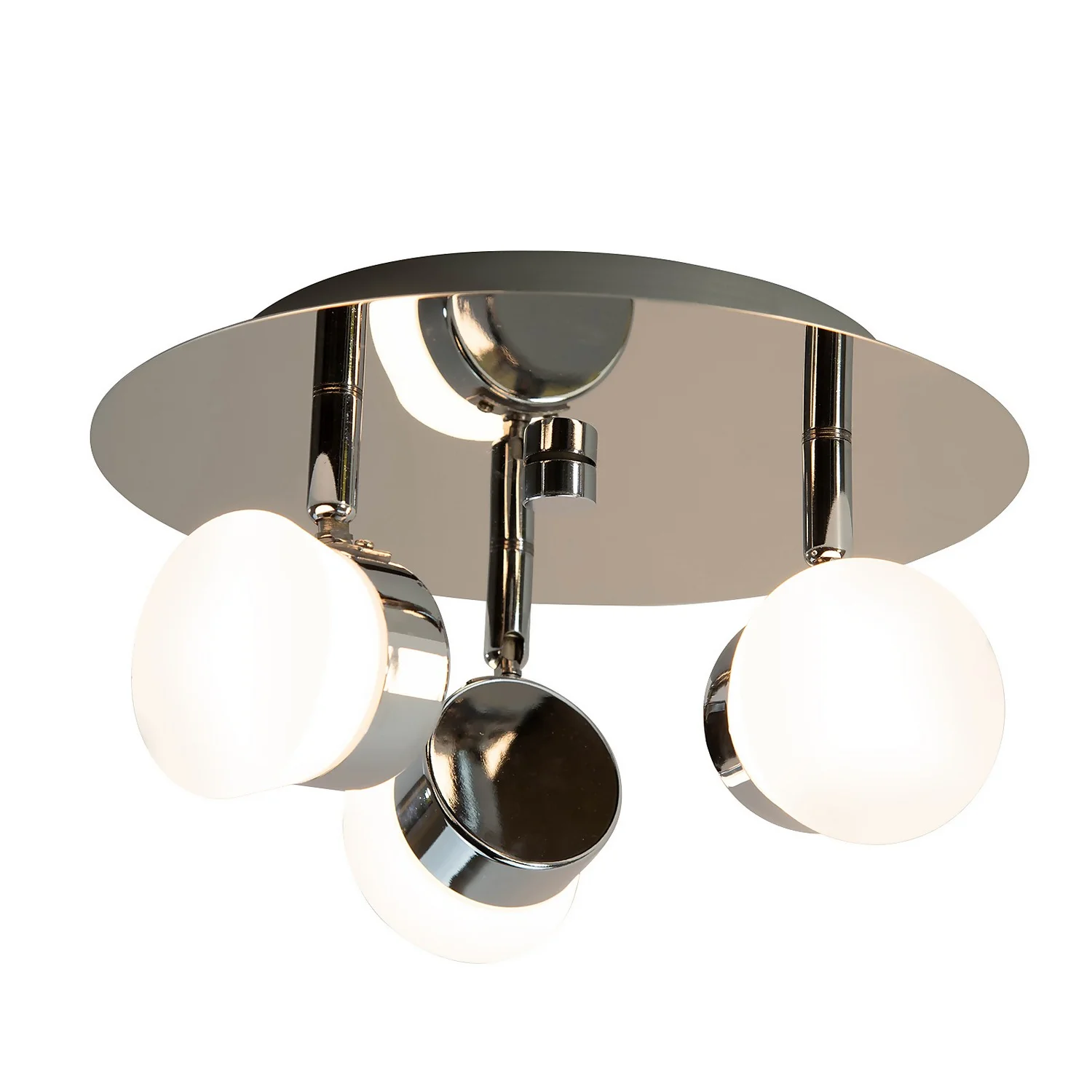 Paisley LED Bathroom Round Plate Spotlight - 3 X 4.5W - Image 4