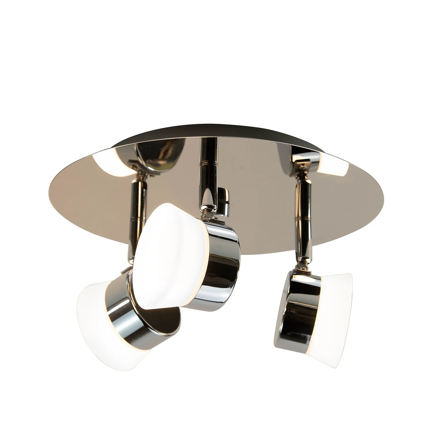 Paisley LED Bathroom Round Plate Spotlight - 3 X 4.5W - Image 5