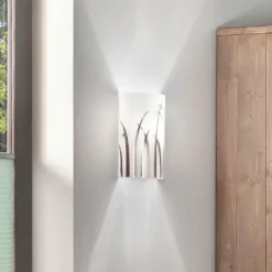 Eglo Rivato Wall Light - Chrome & White