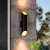 Eglo Agolada Outdoor LED Wall Light - Black & Copper