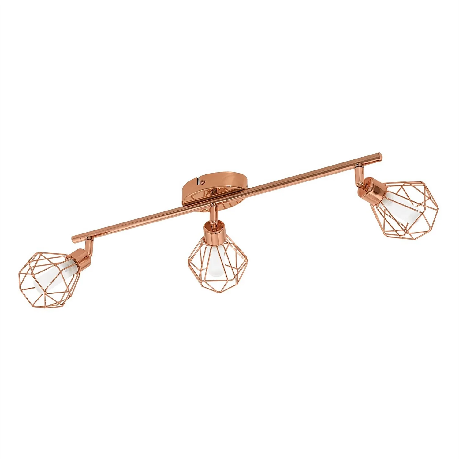 Eglo Zapata Triple Spotlight - Copper