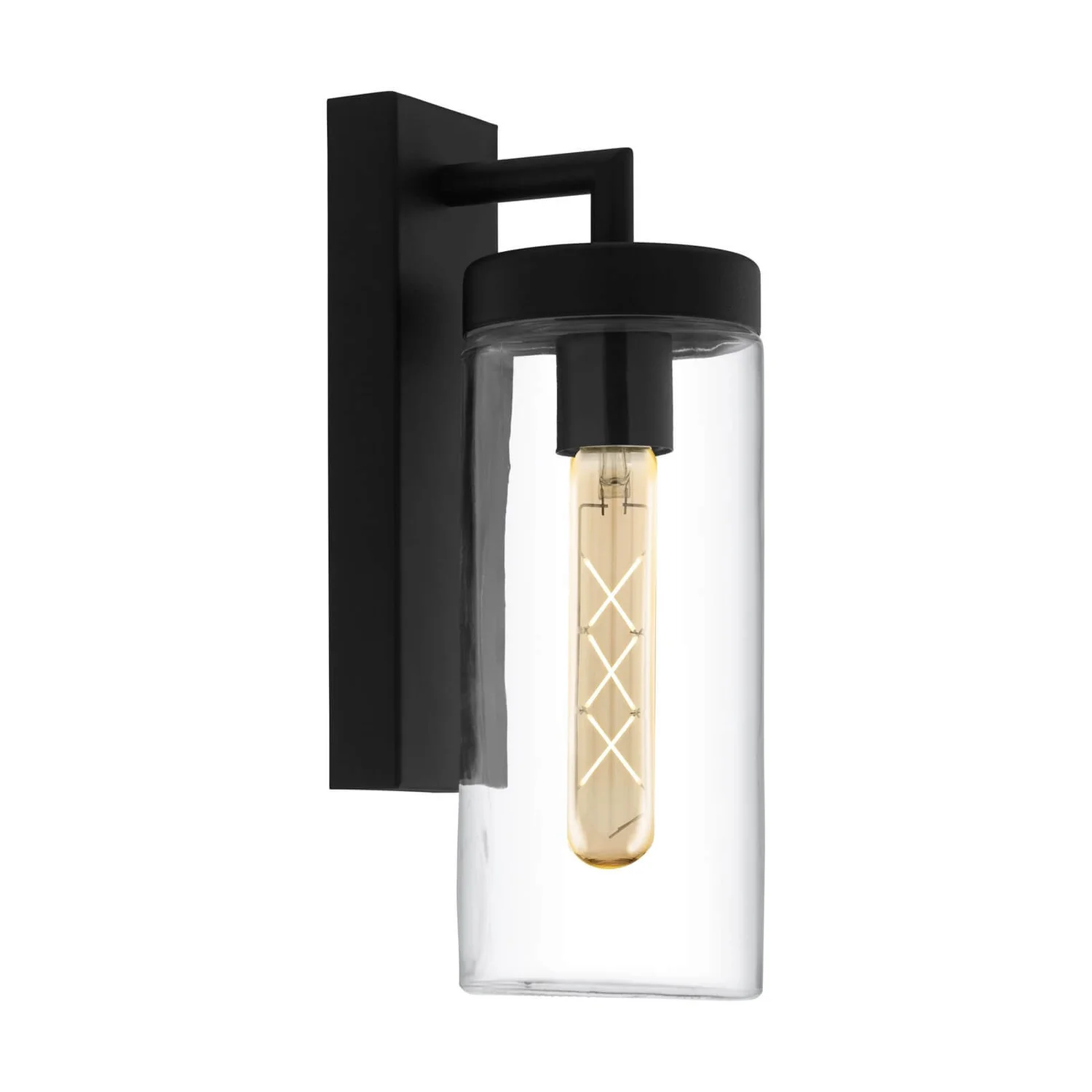 Eglo Bovolone Black Steel Exterior Wall Light - Image 2