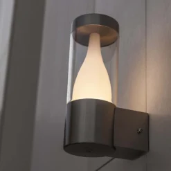 Lutec Virgo LED Stainless Steel Outdoor Wall Light