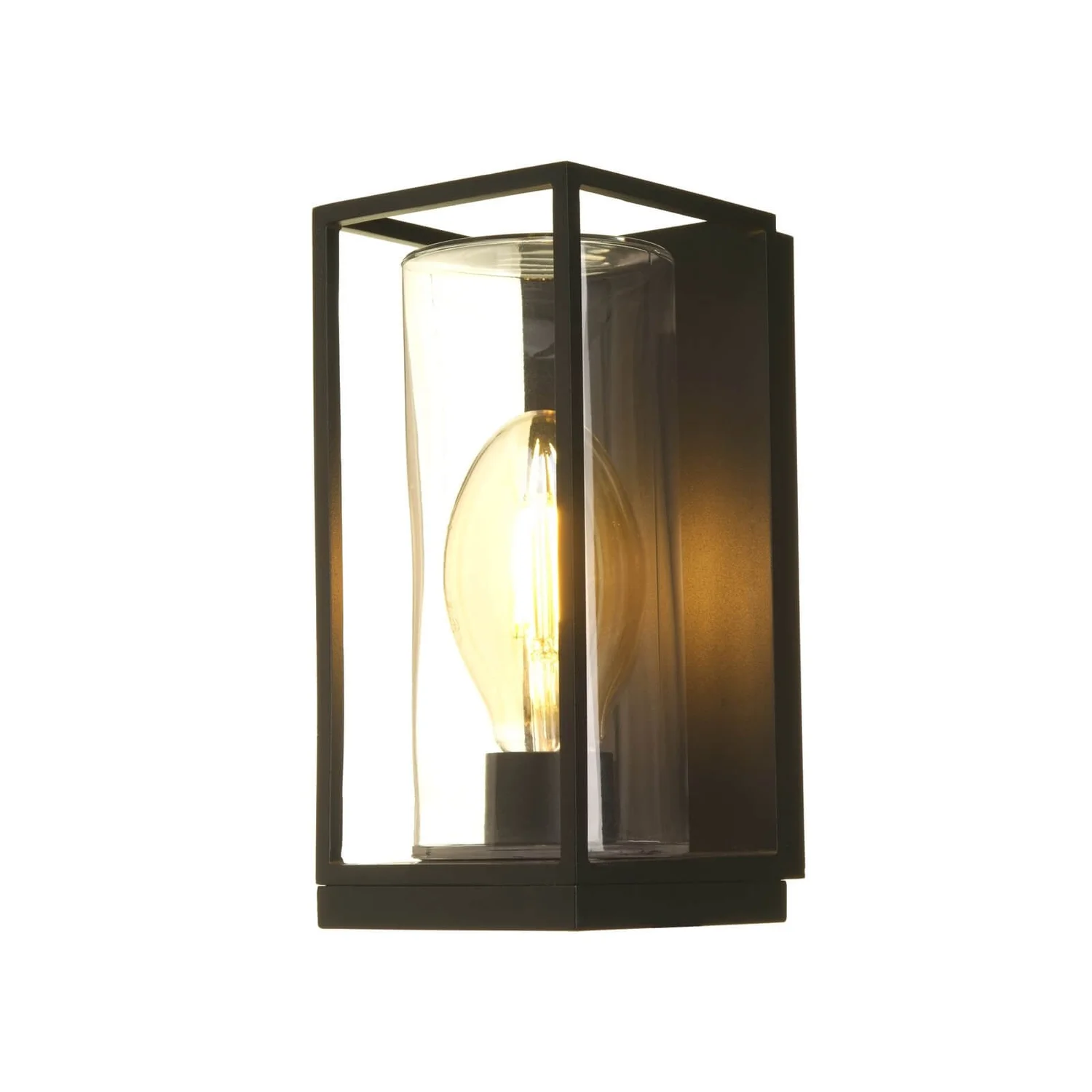 Lutec Flair Flush Outdoor Wall Light - Black - Image 4