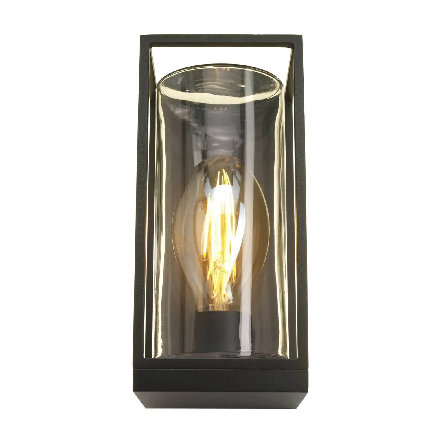 Lutec Flair Flush Outdoor Wall Light - Black - Image 5