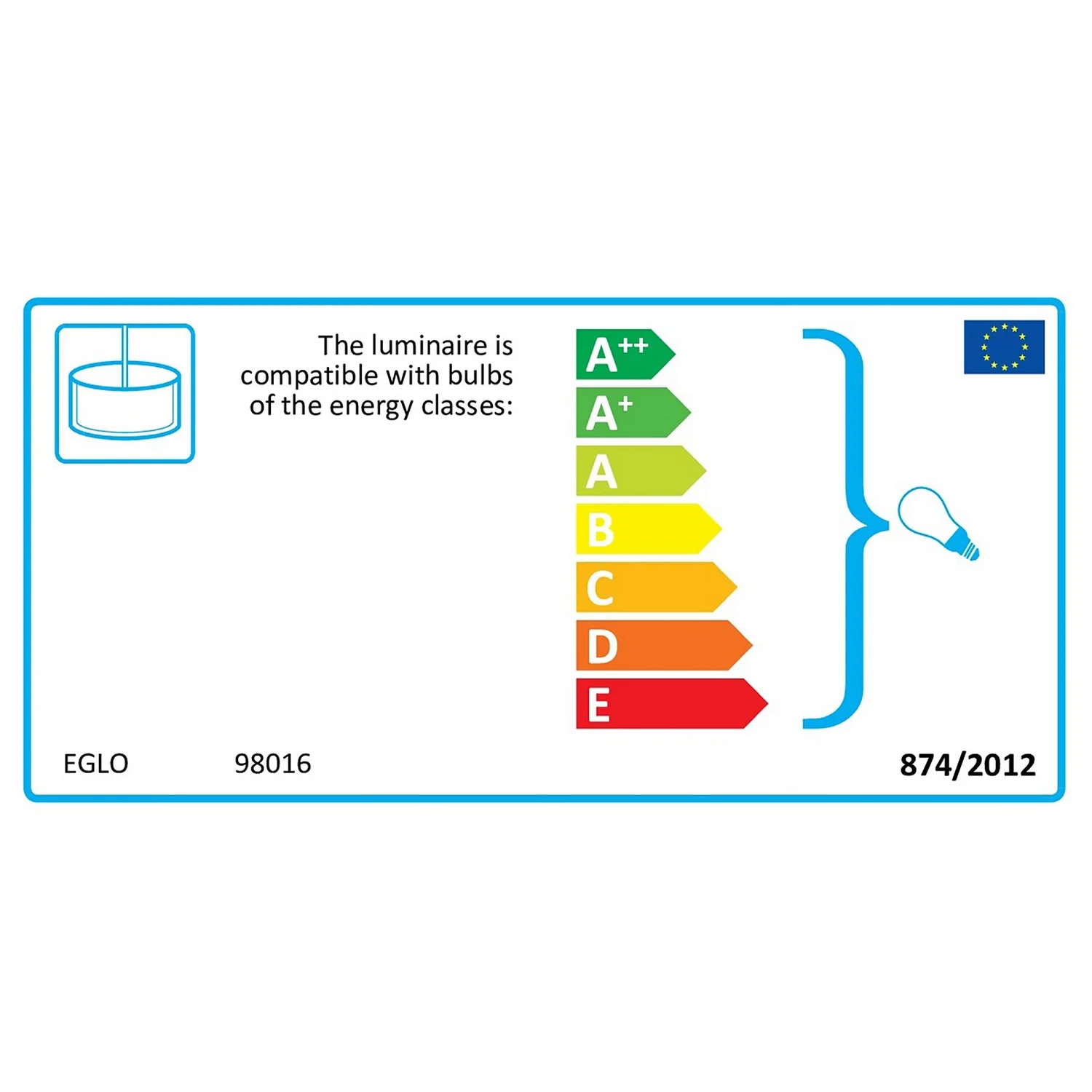 EGLO Gradoli 6 Light Baton Pendant - Image 4