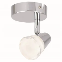 Rhea Single Lamp Spotlight - Polished Chrome