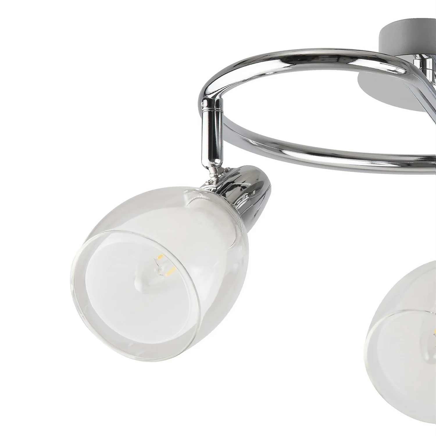 Eliza 3 Lamp Spotlight Plate - Chrome - Image 4