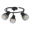 Emily 3 Lamp Spotlight Ring - Black