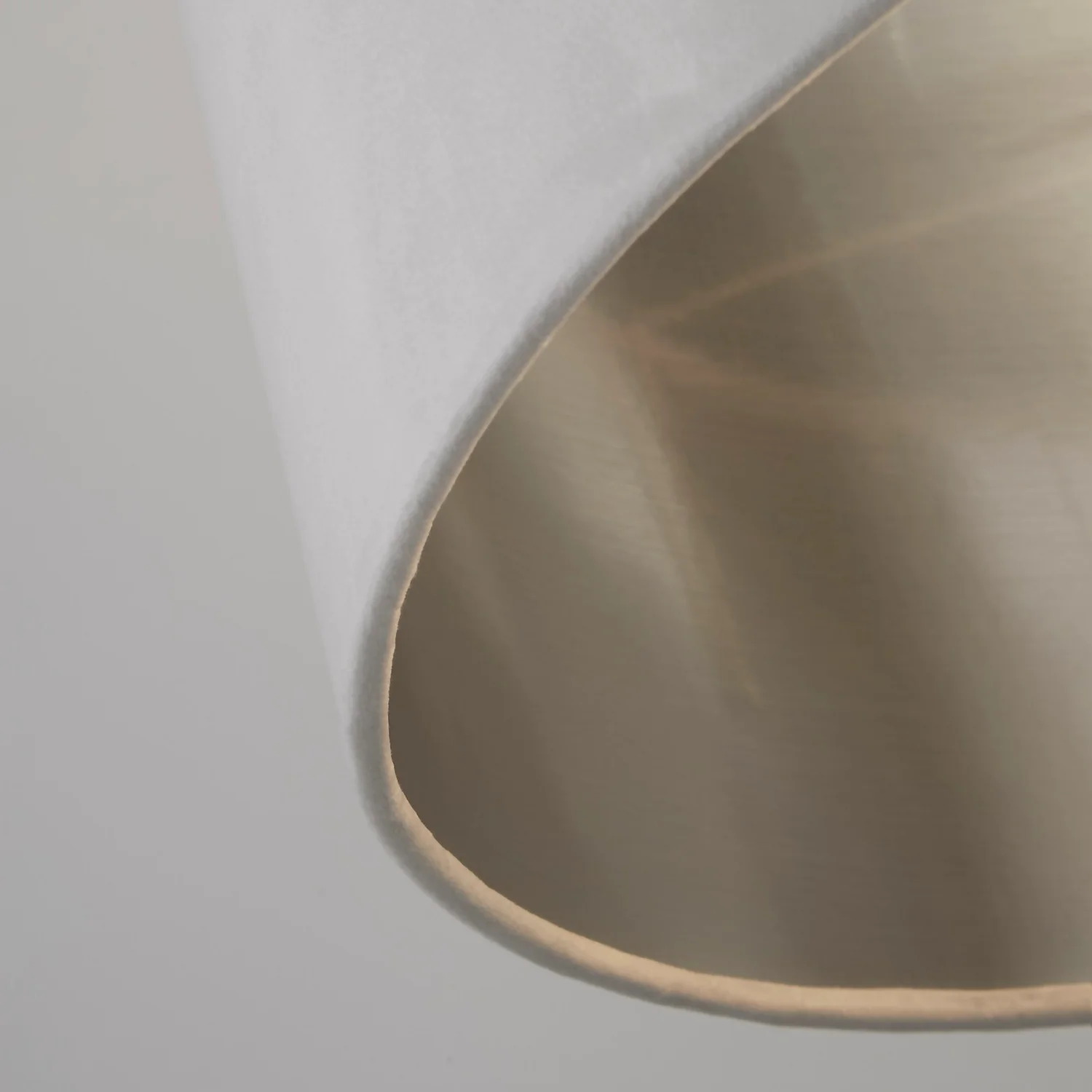 House Beautiful Samet Velvet Drum Shade - Grey - 45cm - Image 5