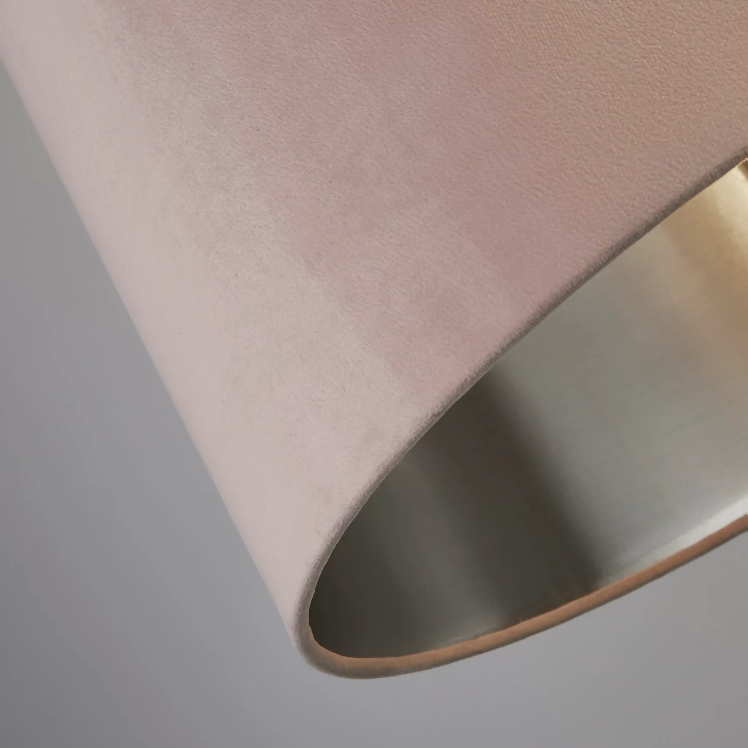 House Beautiful Samet Velvet Drum Shade - Pink - 45cm - Image 5