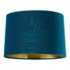 House Beautiful Samet Velvet Drum Shade - Teal - 30cm