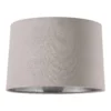House Beautiful Samet Velvet Drum Shade - Grey - 30cm
