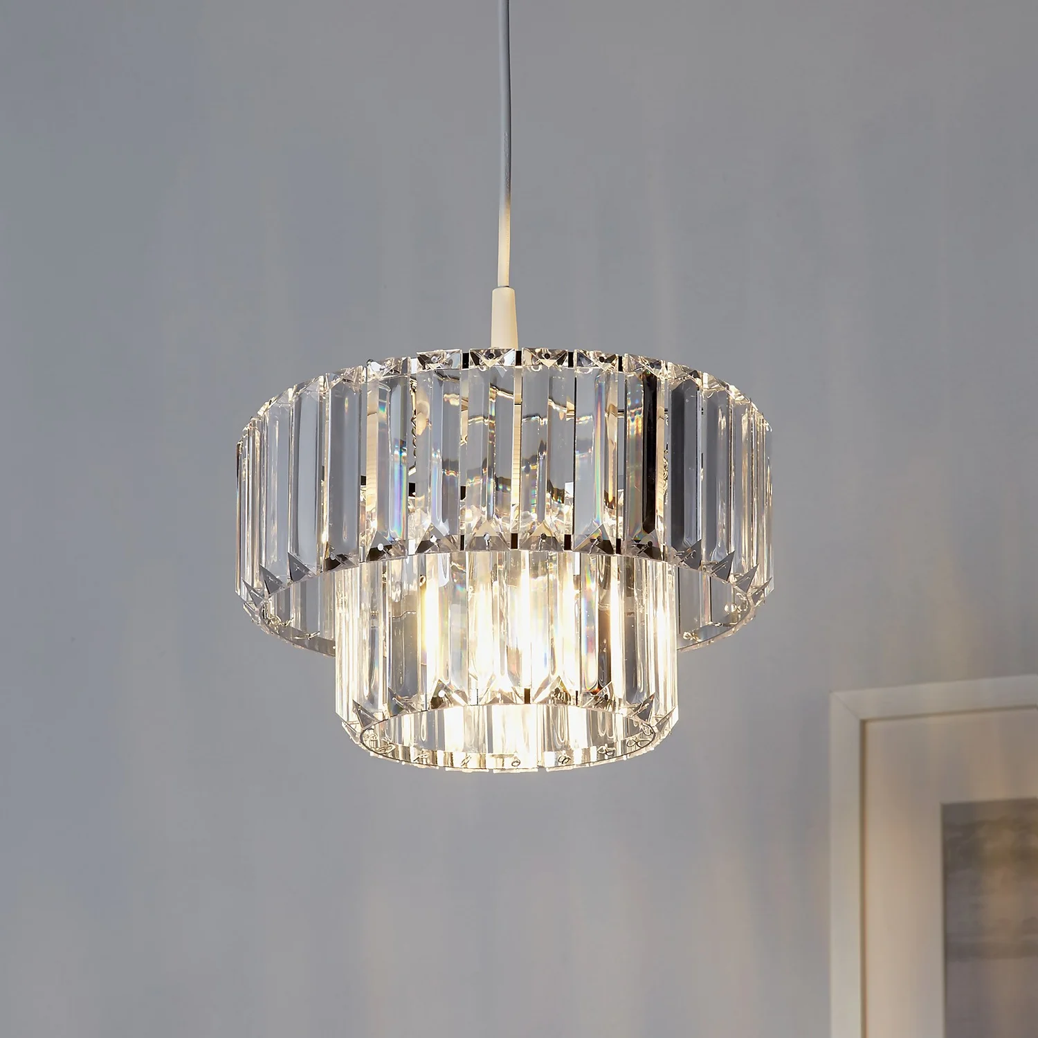 Blair Easy Fit Lamp Shade - Chrome