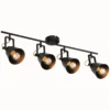 Abigail 4 Lamp Spotlight Bar - Black
