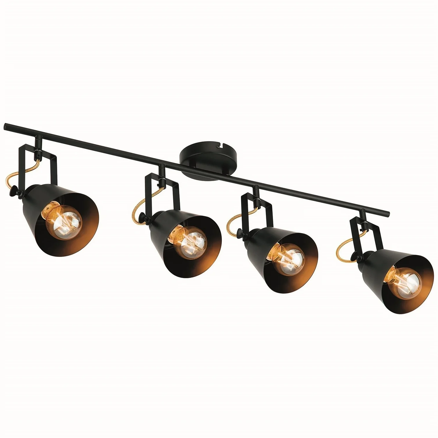 Abigail 4 Lamp Spotlight Bar - Black