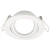 Single Adjustable Downlight - White Finish