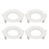 GU10 Fixed Downlight 4 Pack - White Finish