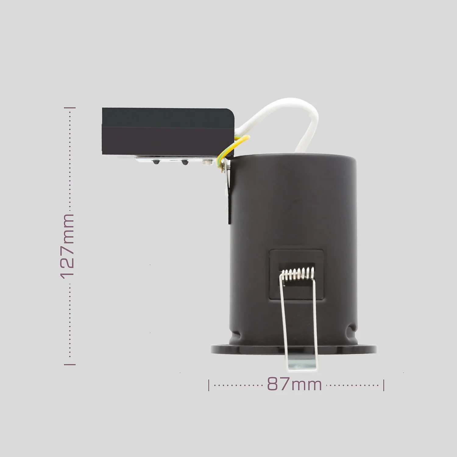 Fixed Fire Rated IP65 Pack 3 Downlights - Black - Image 2