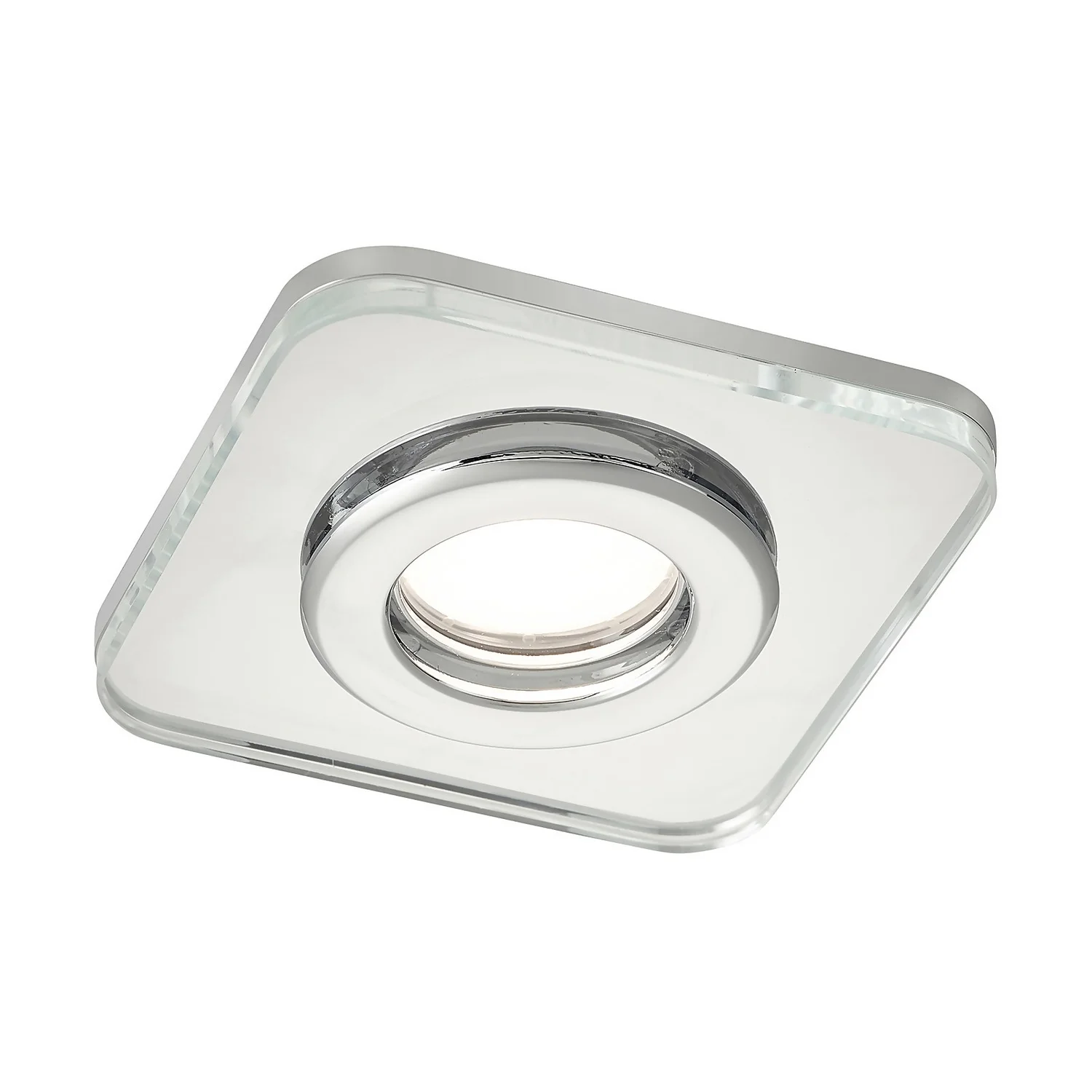 Bathstore Triotone Square Clear Glass Downlight