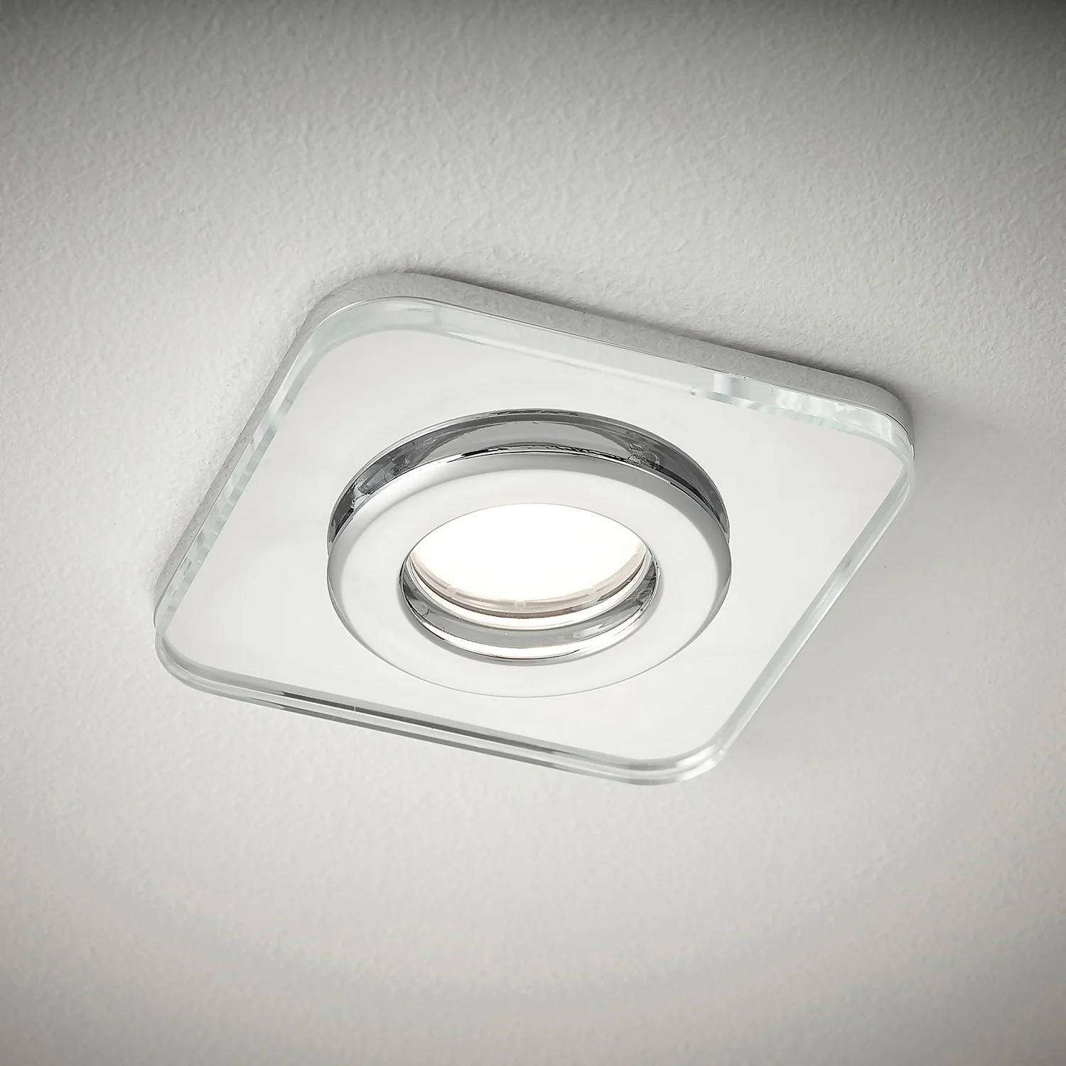 Bathstore Triotone Square Clear Glass Downlight - Image 2