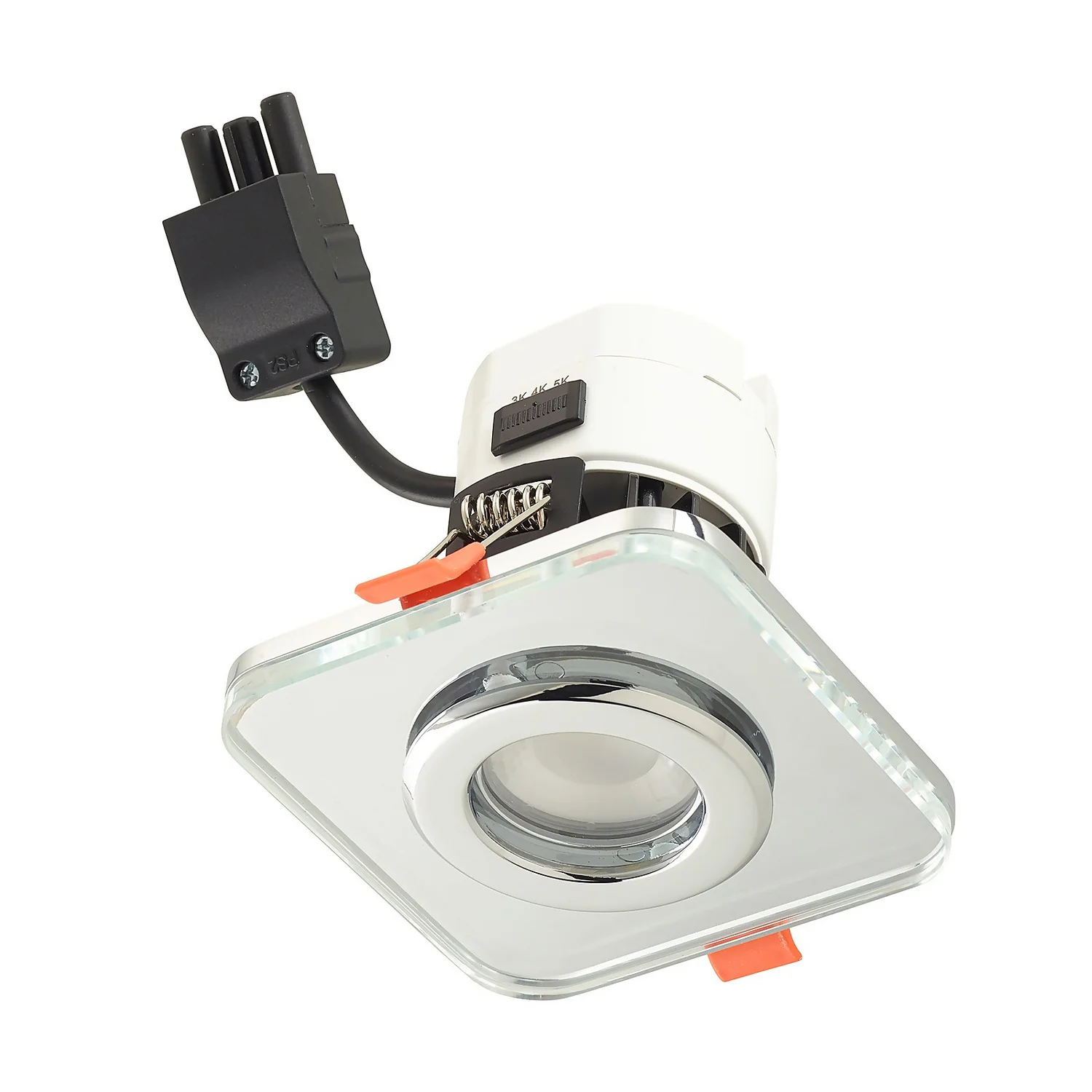 Bathstore Triotone Square Clear Glass Downlight - Image 3