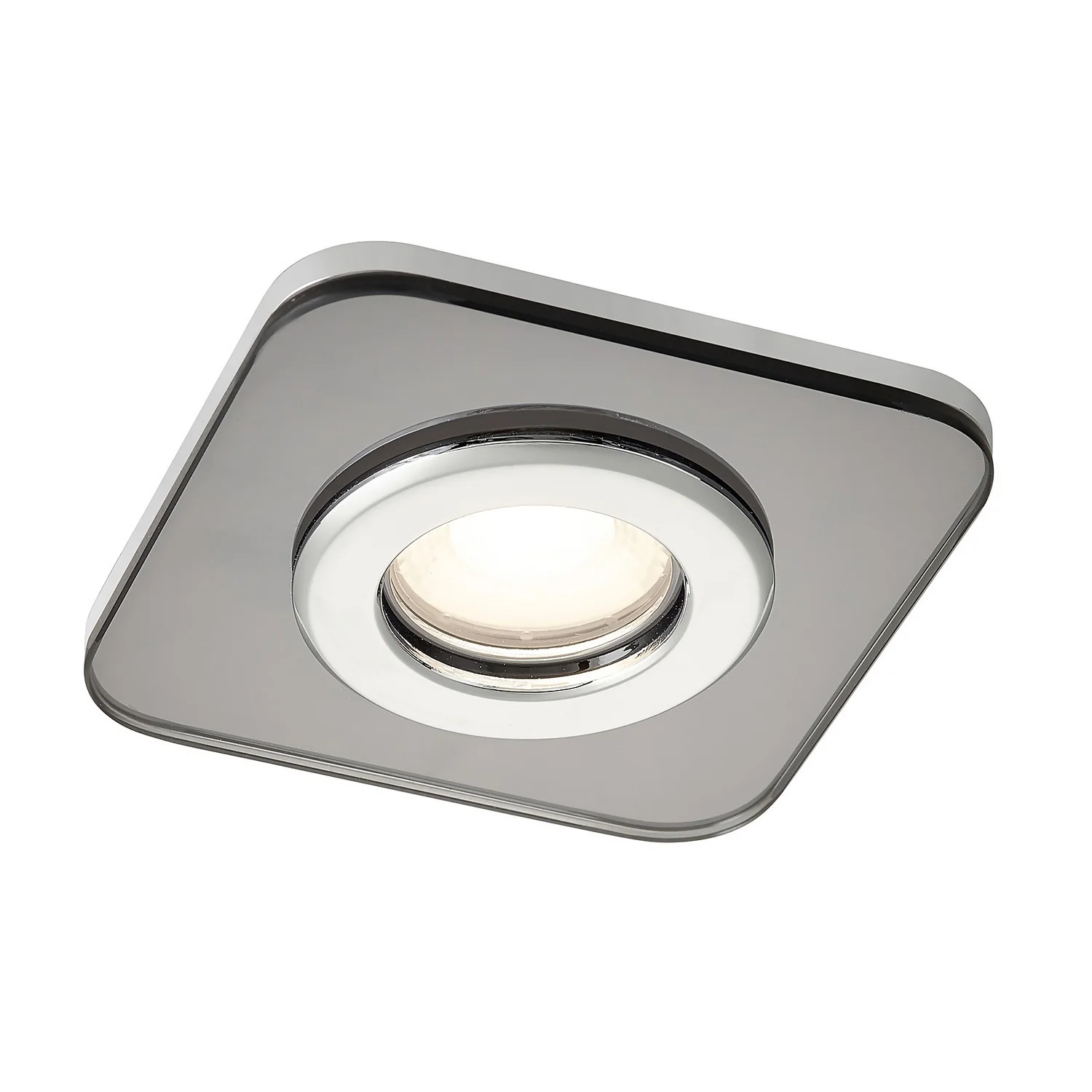 Bathstore Triotone Square Smoked Glass Downlight