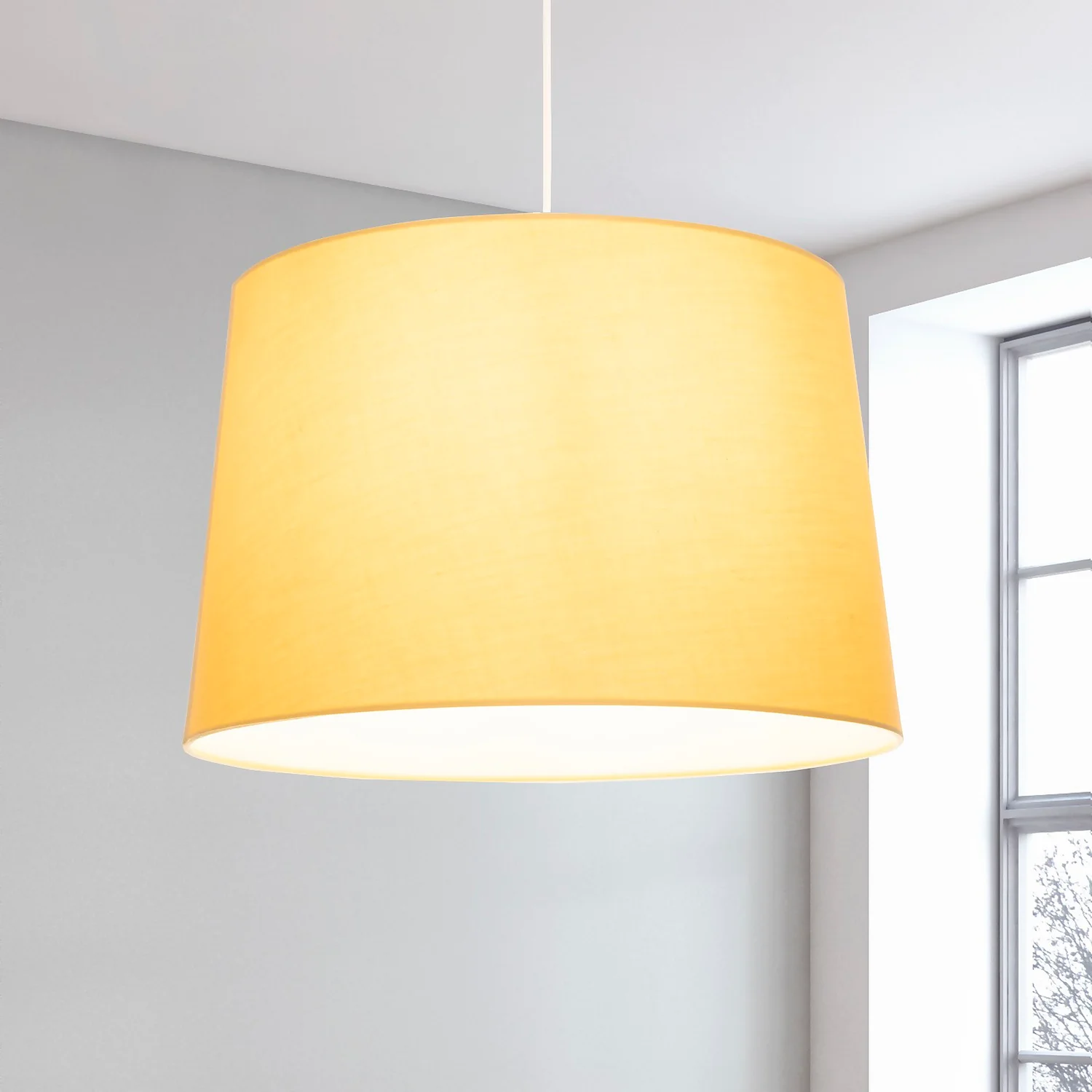 Clyde Ochre Taper Shade - 40cm