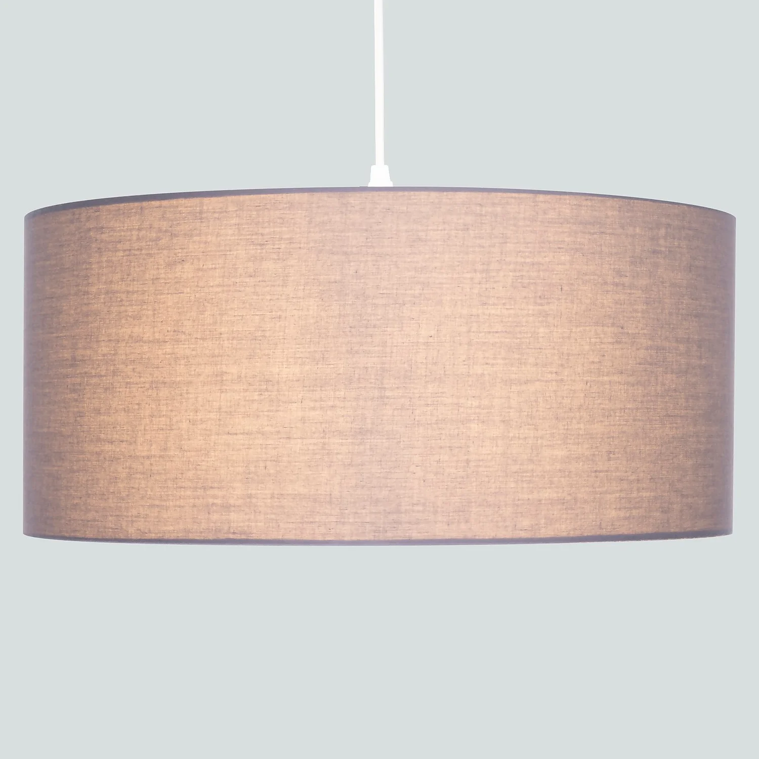 Clyde Charcoal Drum Shade With Diffuser - 45cm - Image 3