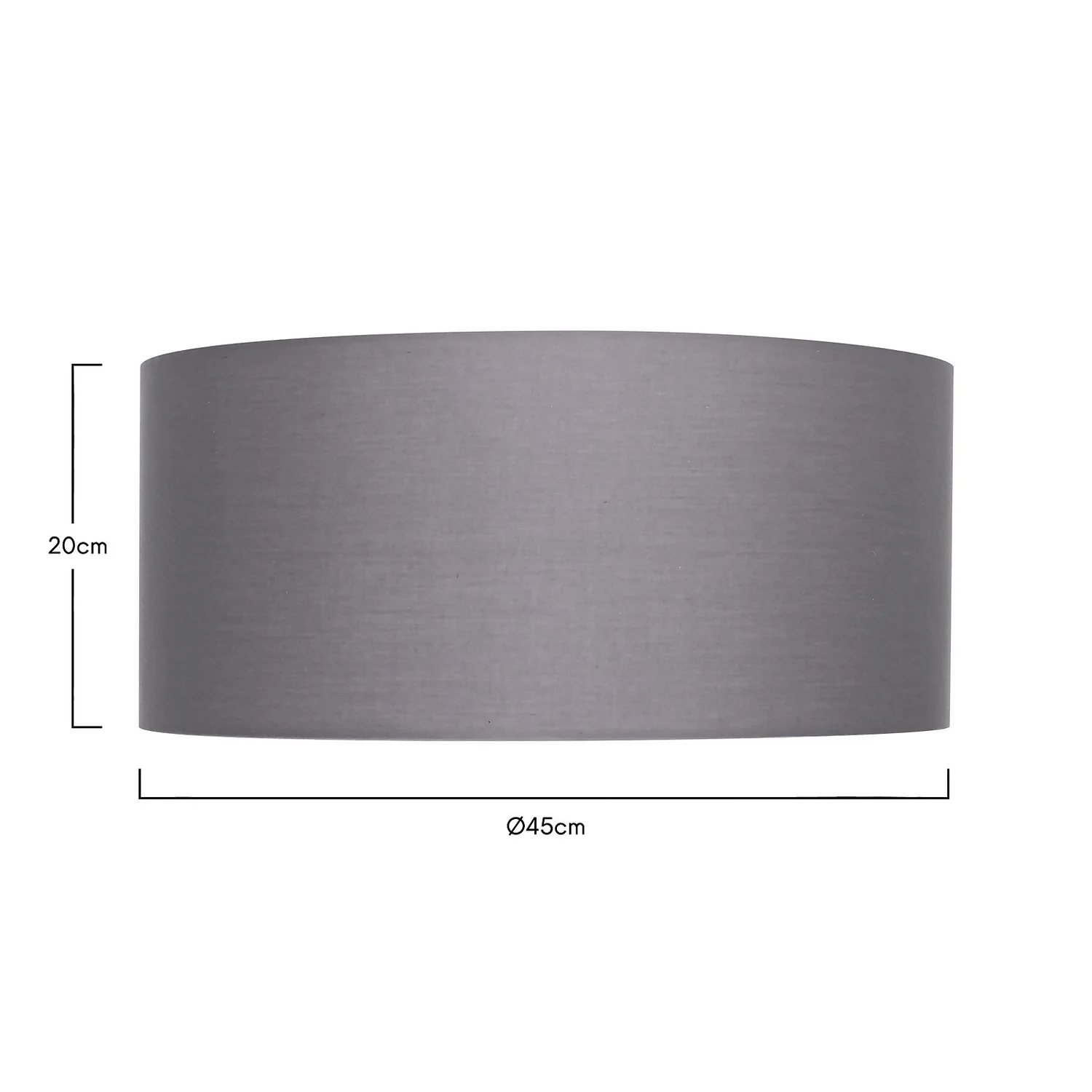 Clyde Charcoal Drum Shade With Diffuser - 45cm - Image 5
