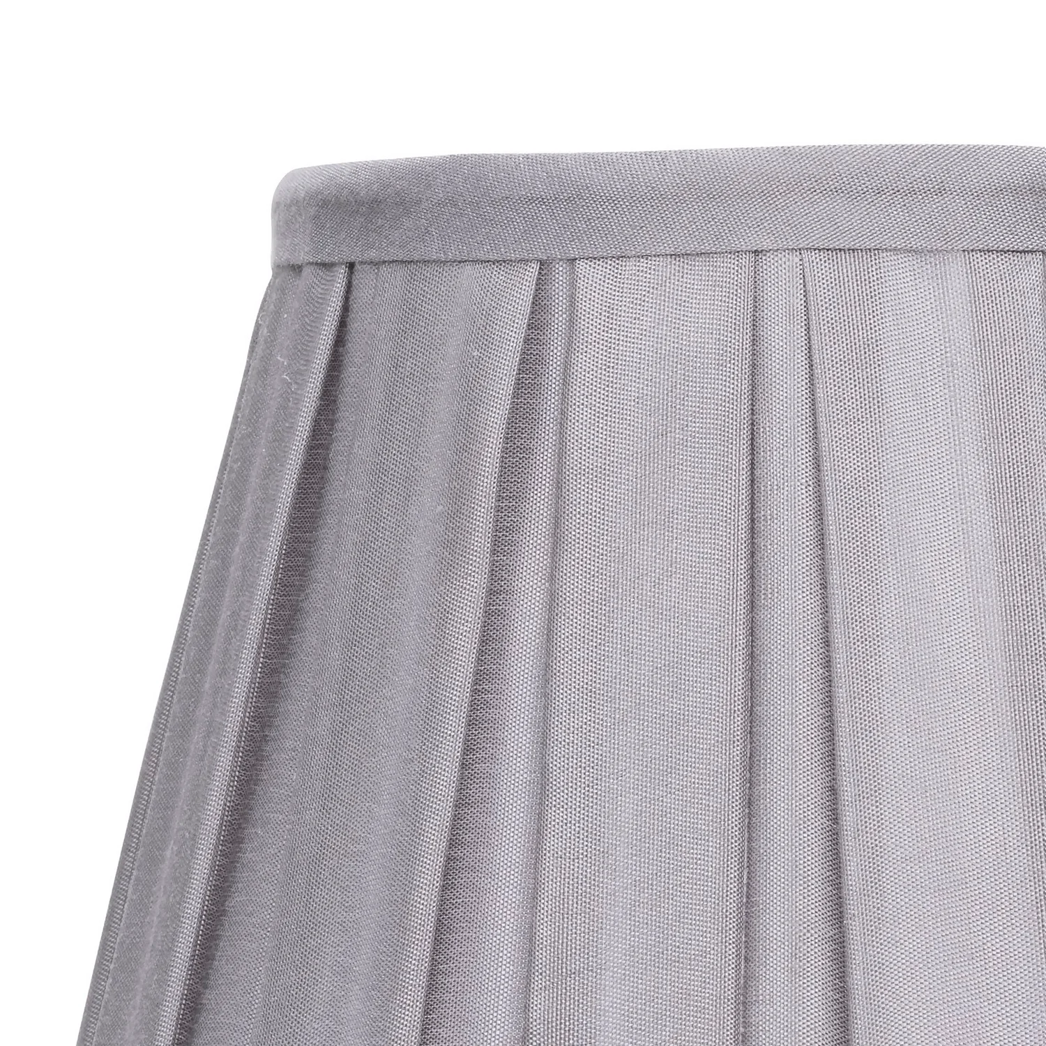 Raye Dove Pleated Taper Silk Shade - 20cm - Image 4