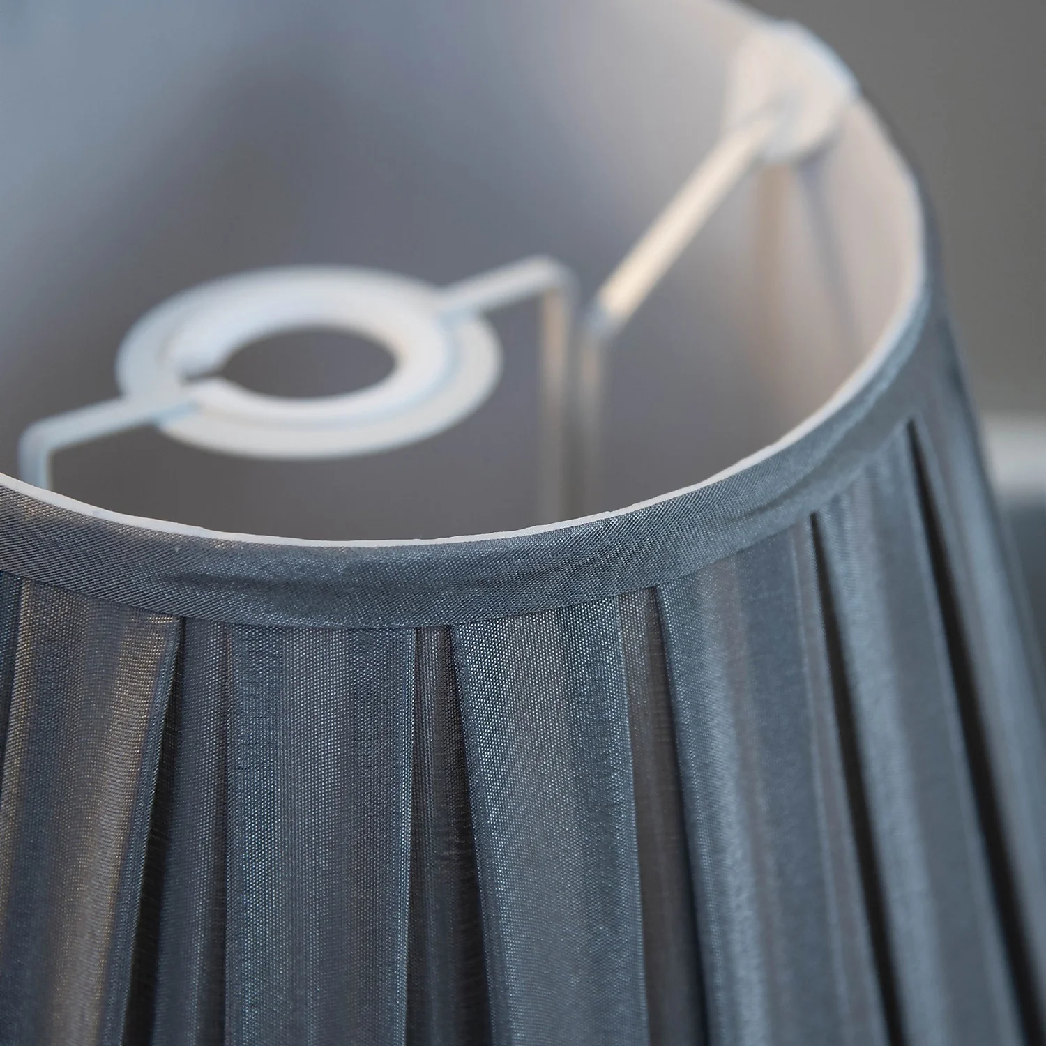 Raye Dove Pleated Taper Silk Shade - 20cm - Image 6