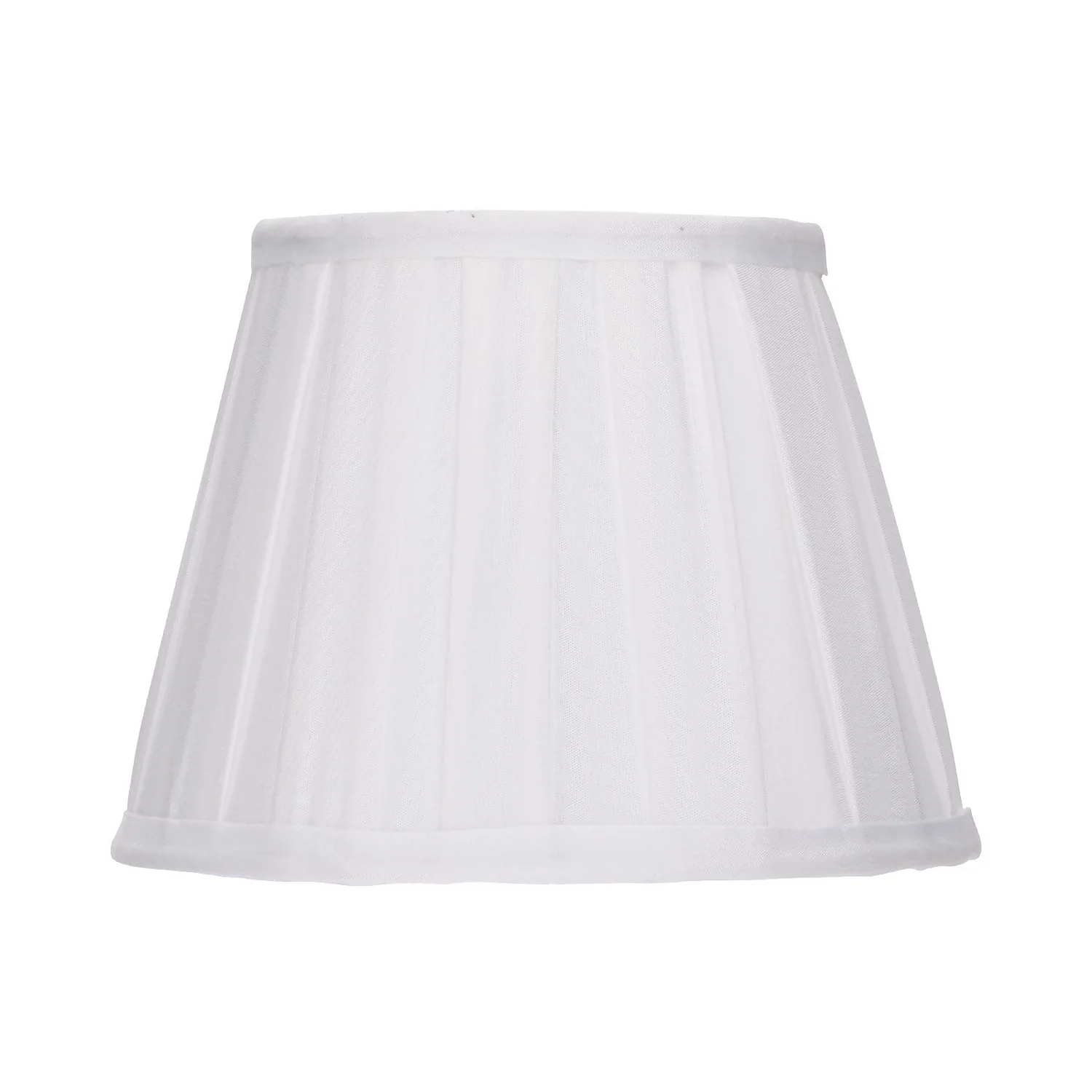 Raye White Pleated Taper Silk Shade - 20cm - Image 2