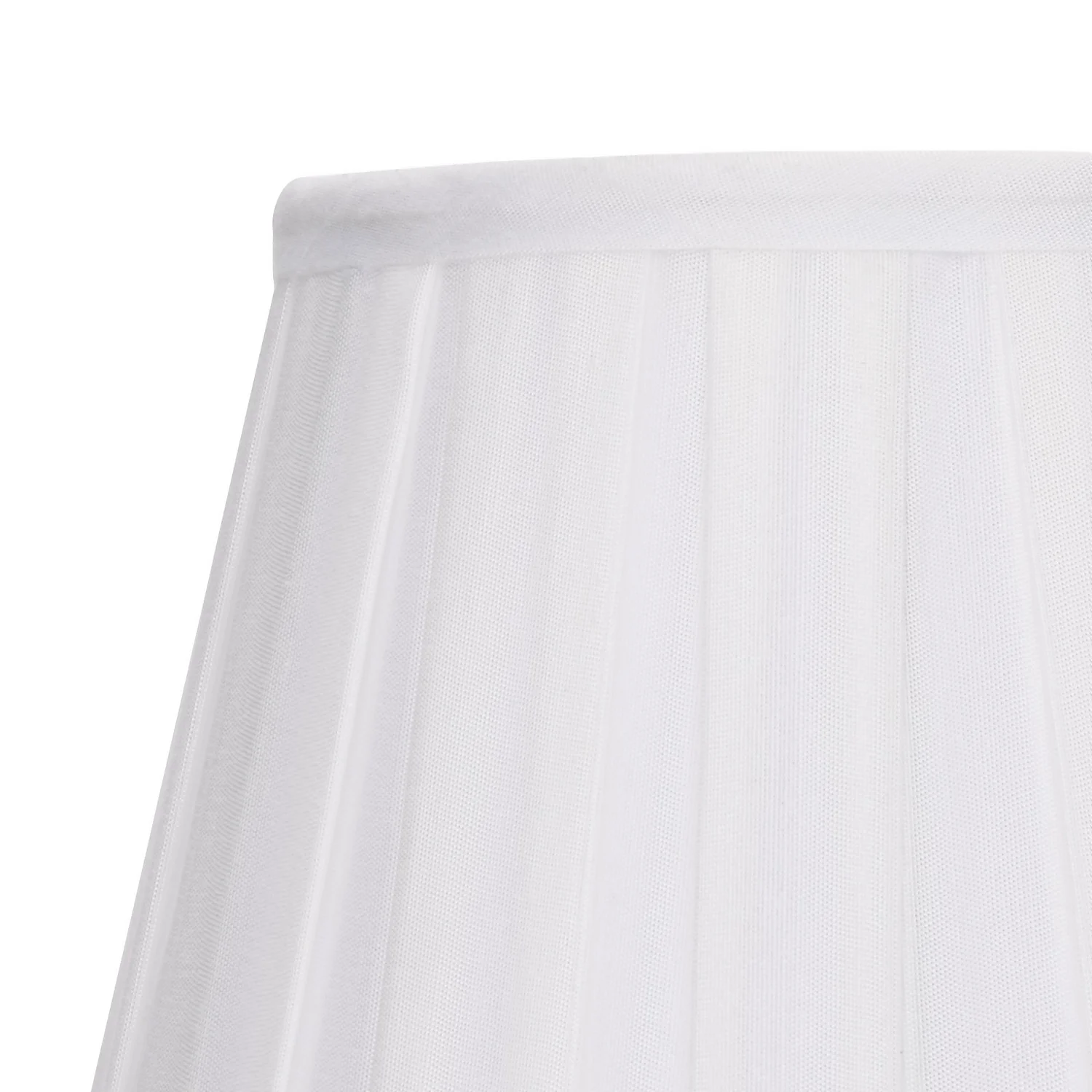 Raye White Pleated Taper Silk Shade - 20cm - Image 4