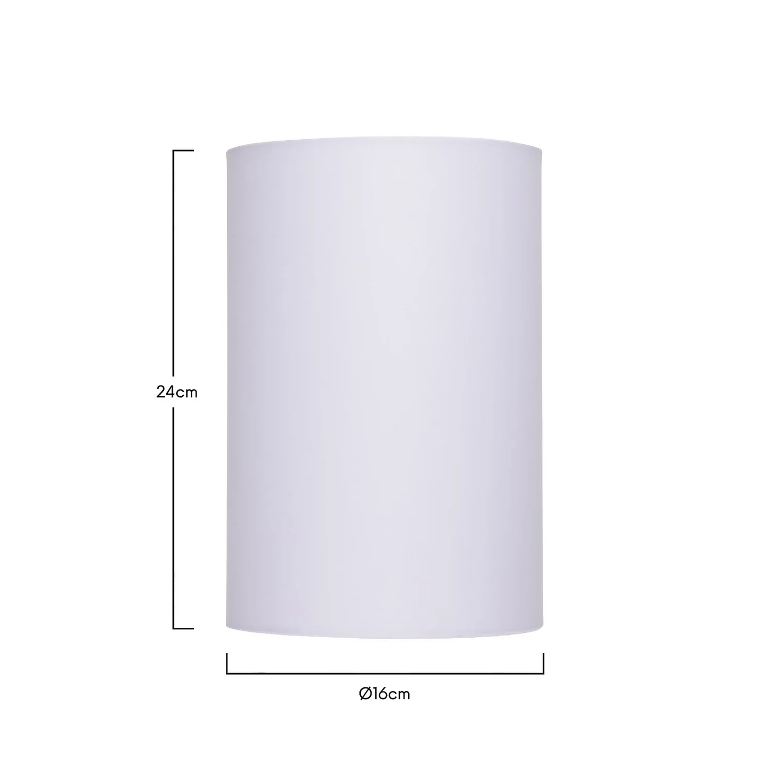Clyde White Cylinder Shade - 16cm - Image 5