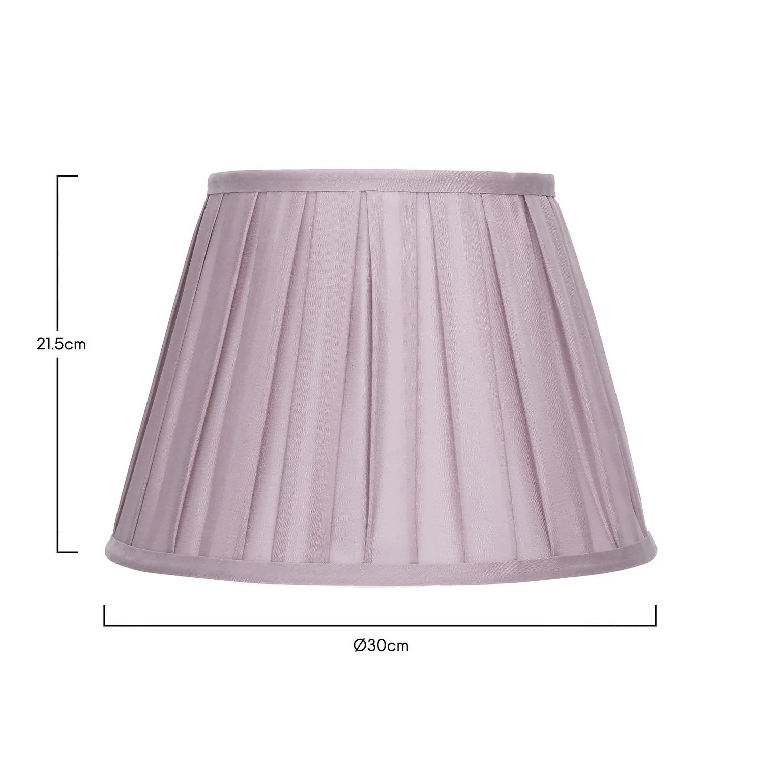 Raye Fig Pleated Taper Silk Shade - 30cm - Image 5
