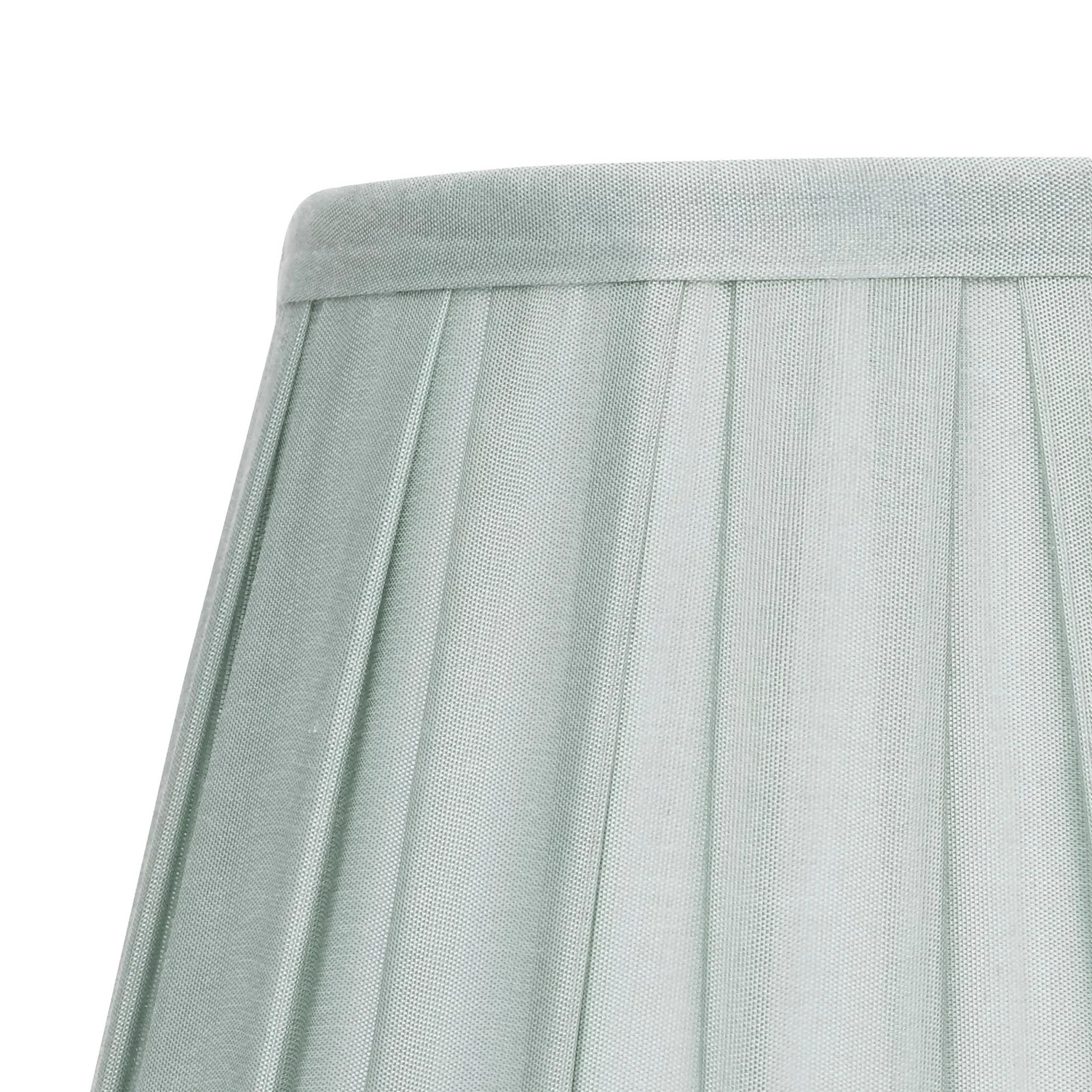 Raye Duck Egg Pleated Taper Silk Shade - 20cm - Image 4