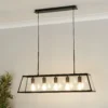 Bellevue 5 Light Industrial Pendant - Black